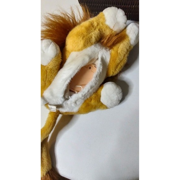 Lion King Roaring Simba Puppet Disney Plush Vintage Stuffed Animal - Picture 4 of 5